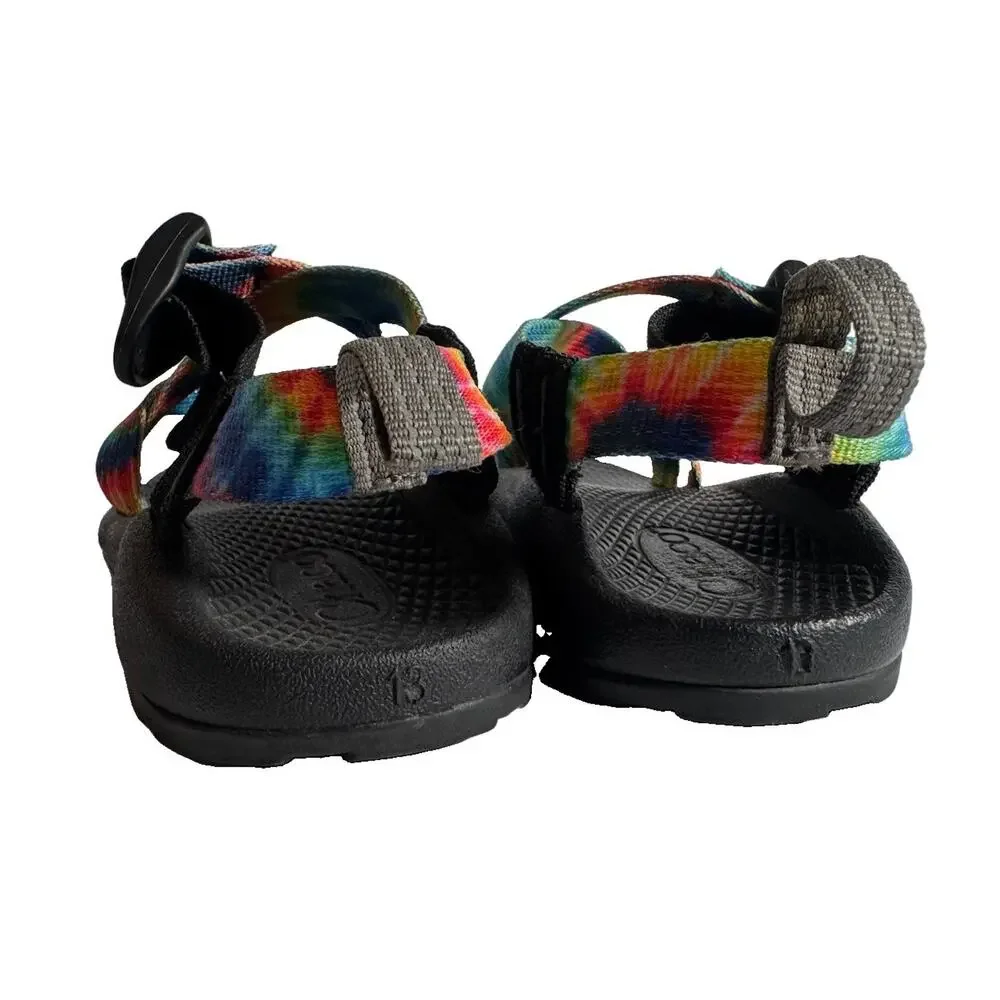Chaco Kids Size 13 Tie Dye Rainbow Sport Sandals Adjustable Strap Outdoor